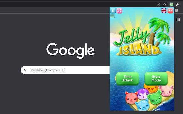 Jocul Jelly Island din magazinul web Chrome va fi rulat online cu OffiDocs Chromium