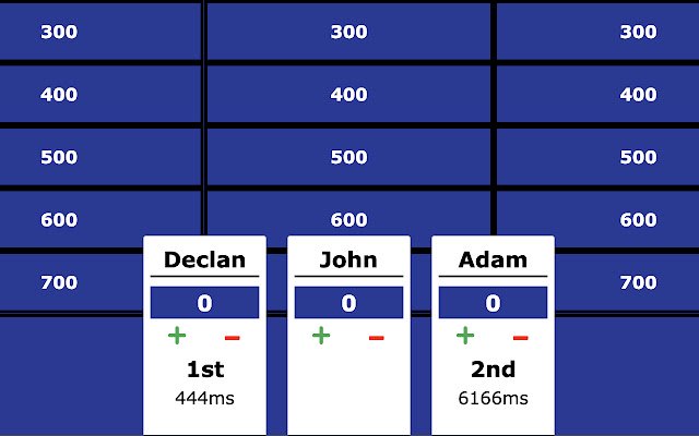 Jeopardy Controller จาก Chrome เว็บสโตร์ที่จะทำงานร่วมกับ OffiDocs Chromium ออนไลน์