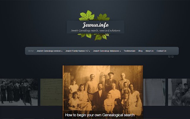 Jewish Genealogy at Ukraine  from Chrome web store to be run with OffiDocs Chromium online
