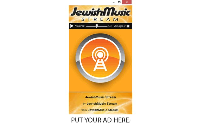 JewishMusic Stream de la boutique en ligne Chrome sera exécuté avec OffiDocs Chromium en ligne