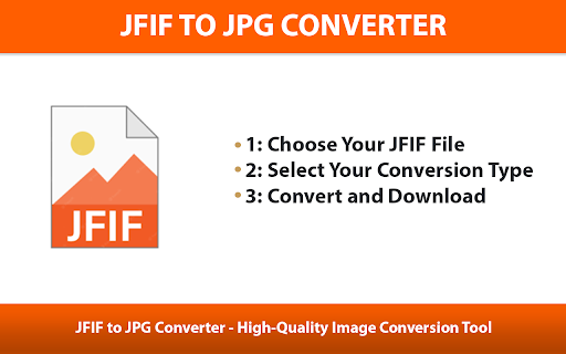 JFIF to JPG Converter  from Chrome web store to be run with OffiDocs Chromium online