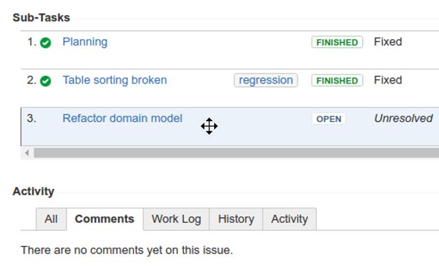JIRA 7 sub task drag and drop  from Chrome web store to be run with OffiDocs Chromium online