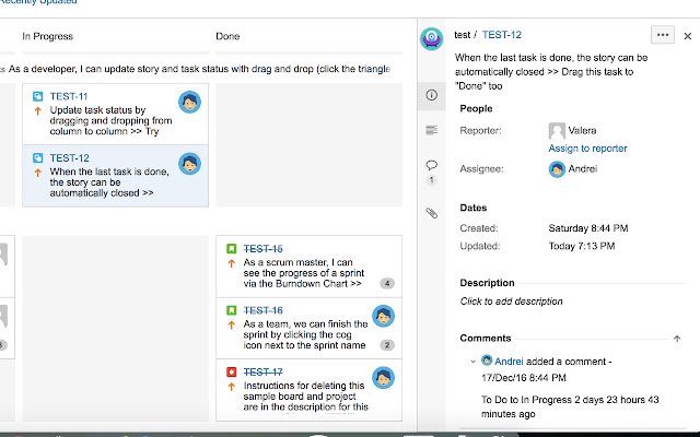 Jira assign to reporter  from Chrome web store to be run with OffiDocs Chromium online