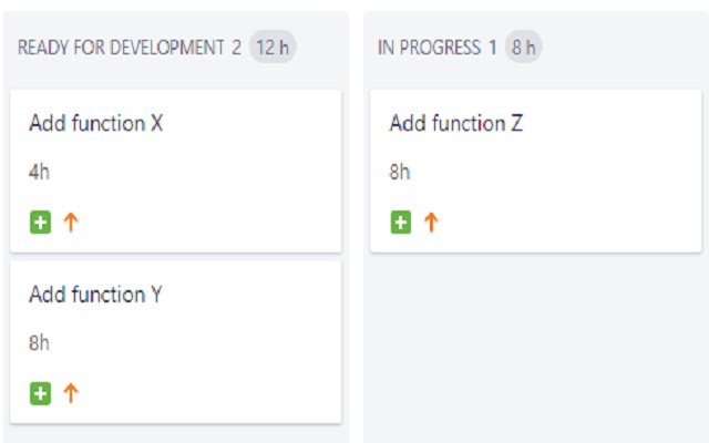 Jira Estimations sum for columns in boards  from Chrome web store to be run with OffiDocs Chromium online