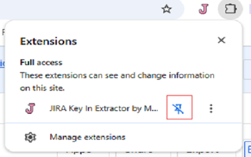 JIRA Key In Extractor by Mayank_R  from Chrome web store to be run with OffiDocs Chromium online