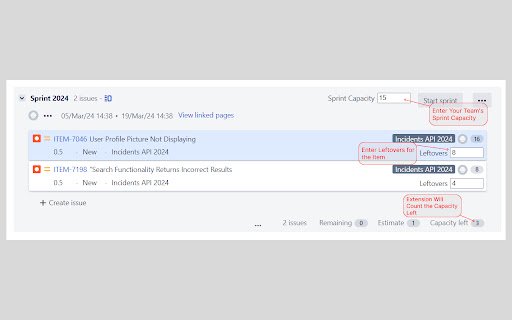 JiraSprintCapacityCalculator  from Chrome web store to be run with OffiDocs Chromium online