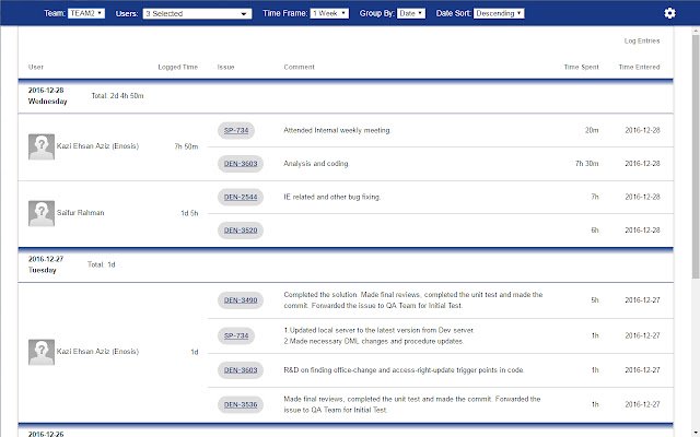 JIRA Work Log Report  from Chrome web store to be run with OffiDocs Chromium online