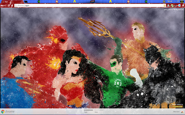 JLA Splatter Art 1920 بكسل من متجر Chrome الإلكتروني ليتم تشغيله باستخدام OffiDocs Chromium عبر الإنترنت