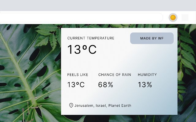 JLM Weather  from Chrome web store to be run with OffiDocs Chromium online