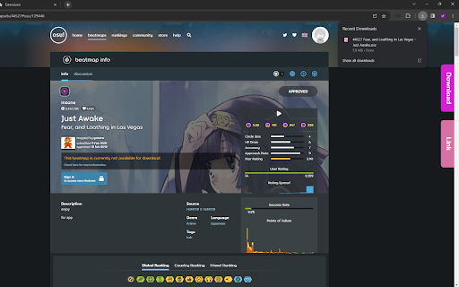 Joaks osu mirror download  from Chrome web store to be run with OffiDocs Chromium online