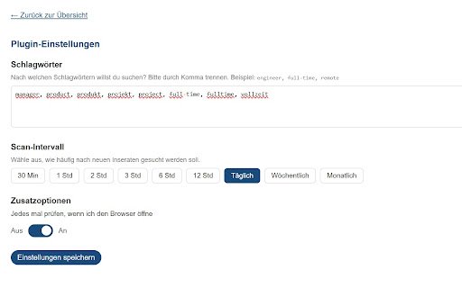Job Alert  from Chrome web store to be run with OffiDocs Chromium online
