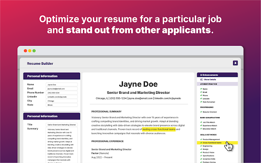 Jobalope Chrome Extension  from Chrome web store to be run with OffiDocs Chromium online