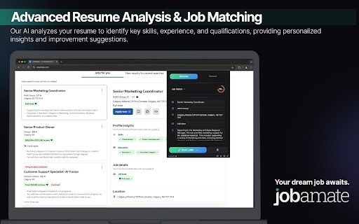 Jobamate Cover Letter Generator  from Chrome web store to be run with OffiDocs Chromium online