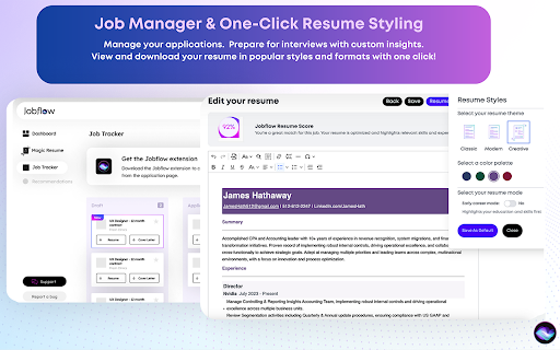 Jobflow  from Chrome web store to be run with OffiDocs Chromium online