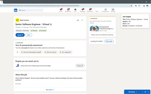 Jobifye LinkedIn Insights Job Search  Application Analytics  from Chrome web store to be run with OffiDocs Chromium online