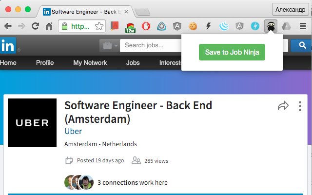 Chrome web mağazasından Job Ninja, OffiDocs Chromium çevrimiçi ile çalıştırılacak