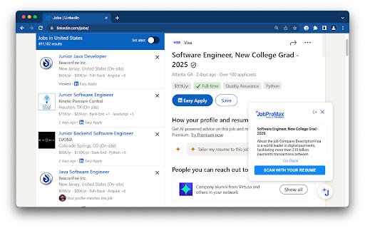 JobProMax: Find your dream job  from Chrome web store to be run with OffiDocs Chromium online