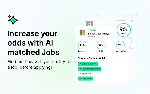 Jobright Autofill – Instant Job Applications, Job Match, AI Tailor Resume  from Chrome web store to be run with OffiDocs Chromium online