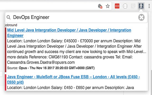 Job Search Bot (UK, EU at GCC) mula sa Chrome web store na tatakbo sa OffiDocs Chromium online