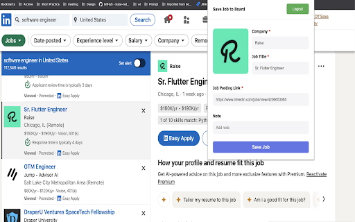Jobtify Job Tracker  from Chrome web store to be run with OffiDocs Chromium online