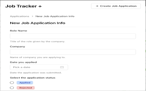 job_tracker  from Chrome web store to be run with OffiDocs Chromium online