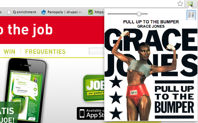 JOE FM  from Chrome web store to be run with OffiDocs Chromium online