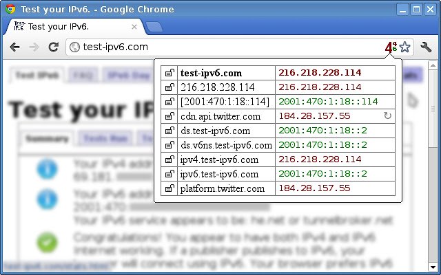 JoeIPvFoo aus dem Chrome-Webshop zur Ausführung mit OffiDocs Chromium online