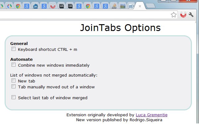 JoinTabs  from Chrome web store to be run with OffiDocs Chromium online