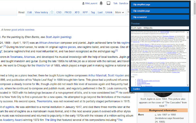 Joplin Web Clipper  from Chrome web store to be run with OffiDocs Chromium online