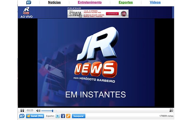 Jornal da Record News Ao Vivo  from Chrome web store to be run with OffiDocs Chromium online