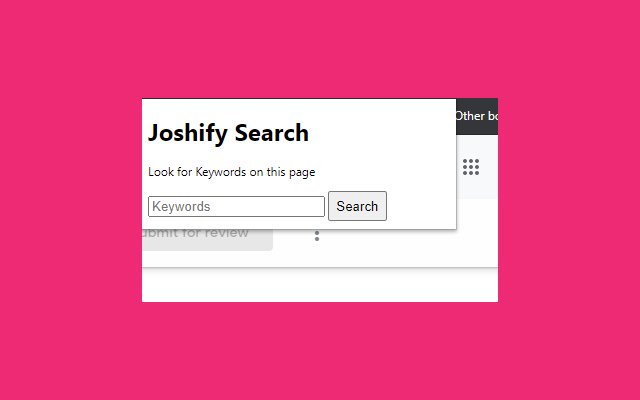 Joshify  from Chrome web store to be run with OffiDocs Chromium online