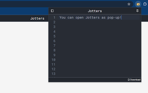 Jotters Chrome Notes  from Chrome web store to be run with OffiDocs Chromium online