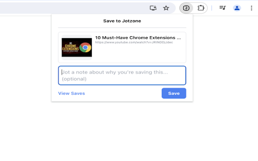 Jotzone  from Chrome web store to be run with OffiDocs Chromium online