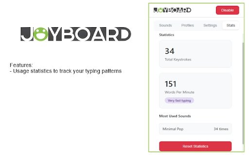 Joyboard  from Chrome web store to be run with OffiDocs Chromium online