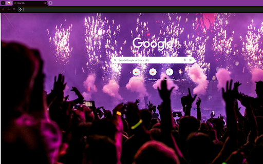 joyful birthday party bathed in purple lights  from Chrome web store to be run with OffiDocs Chromium online