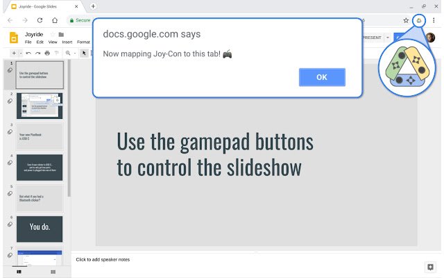 Joyride  from Chrome web store to be run with OffiDocs Chromium online