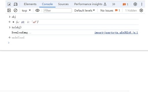 Js object to ts interfaces  from Chrome web store to be run with OffiDocs Chromium online