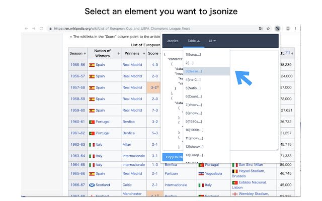 Jsonize من متجر Chrome الإلكتروني ليتم تشغيله مع OffiDocs Chromium عبر الإنترنت