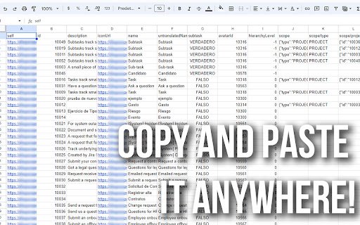 JSON to Table Converter Easy Copy  from Chrome web store to be run with OffiDocs Chromium online