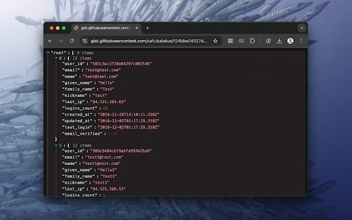 JSON Viewer  Formatter for Chrome  from Chrome web store to be run with OffiDocs Chromium online