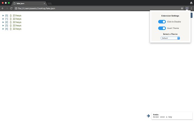 JSON Viewer React از فروشگاه وب Chrome برای اجرای آنلاین با OffiDocs Chromium