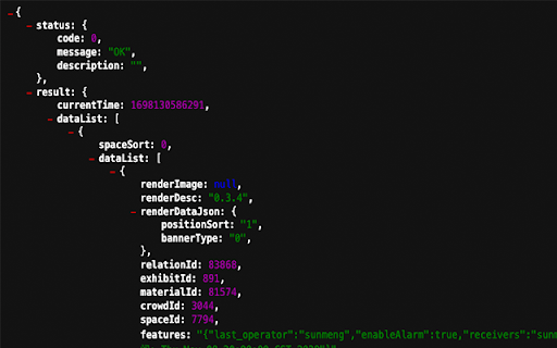 Jsonview jsonFormatter  from Chrome web store to be run with OffiDocs Chromium online