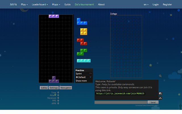 Jstris Companion  from Chrome web store to be run with OffiDocs Chromium online