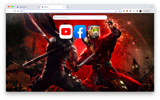 Juegos de Peleas Wallpaper and New Tab  from Chrome web store to be run with OffiDocs Chromium online