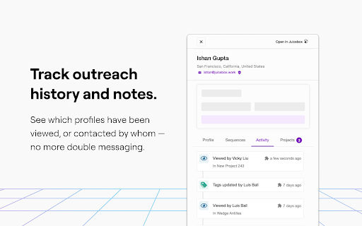 Juicebox: AI powered sourcing and email outreach for recruiters  from Chrome web store to be run with OffiDocs Chromium online
