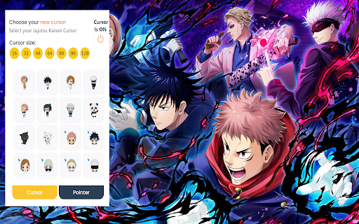Jujutsu Kaisen Cursor  from Chrome web store to be run with OffiDocs Chromium online