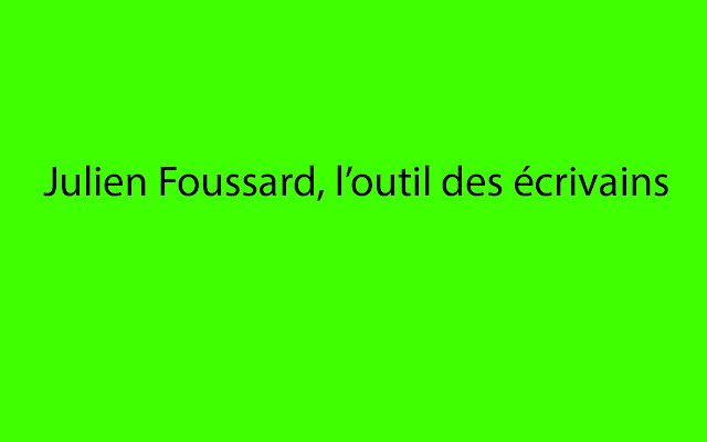 ক্রোম ওয়েব স্টোর থেকে Julien Foussard OffiDocs Chromium অনলাইনে চালানো হবে