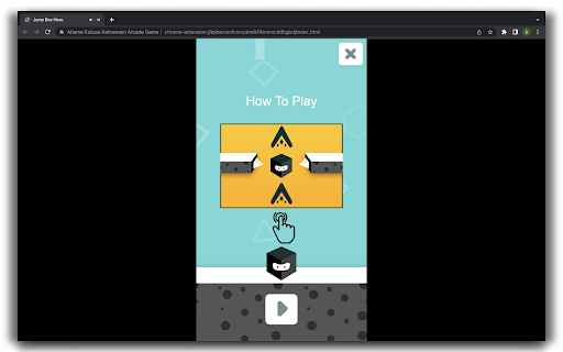 Jump Box Hero HTML5 Game  from Chrome web store to be run with OffiDocs Chromium online