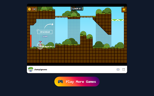 Jumpignons Game Bounce into a world of adorable adventure!  from Chrome web store to be run with OffiDocs Chromium online