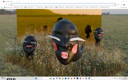 Jungel Queen Afro Surreal New Tab  from Chrome web store to be run with OffiDocs Chromium online